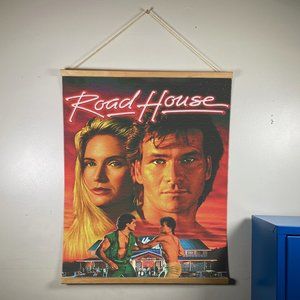 Road House Canvas Wooden Gold Hanger